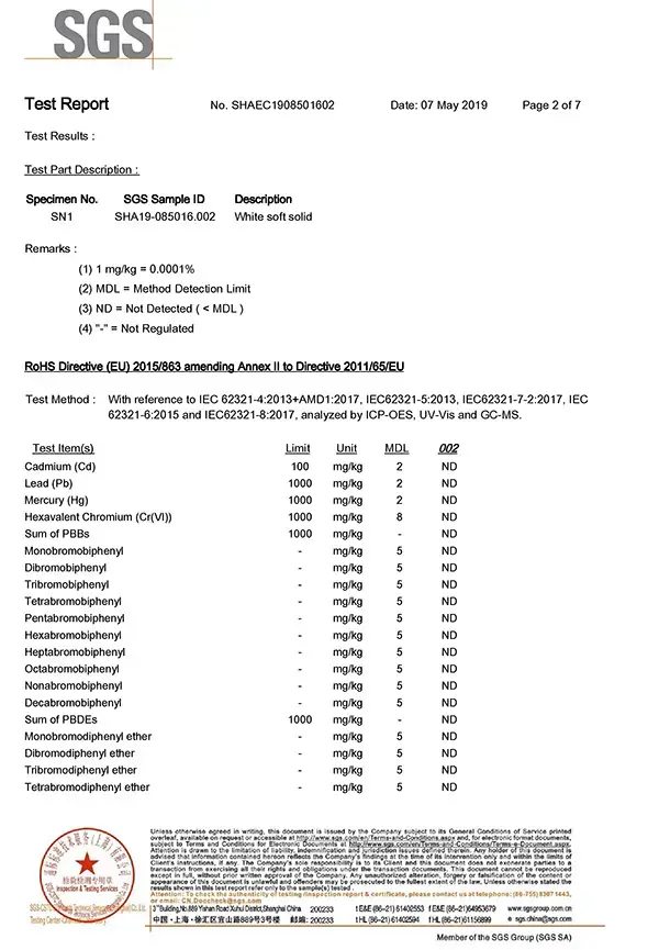 RoHS Test report