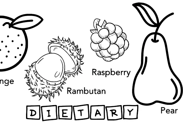 Früchte, Pflanzen und Blumen