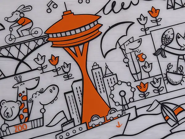 Силиконовый коврик 2 цветов